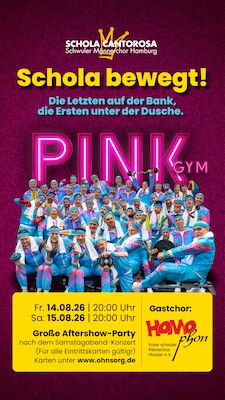 SCHOLA BEWEGT! - Die Letzten auf der Bank, die Ersten unter der Dusche!