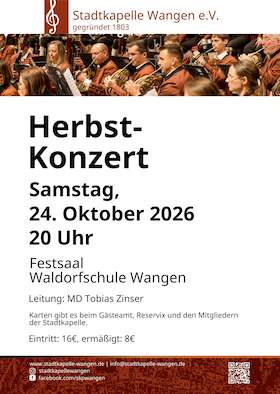 Herbstkonzert der Stadtkapelle Wangen