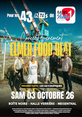 Elmer Food Beat + Les Ga'Coustiques - Jubiläumskonzert von Radio Studio 1