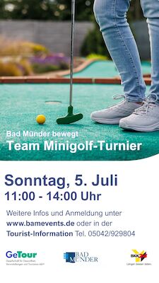 Bad Münder bewegt Team-Minigolf-Turnier