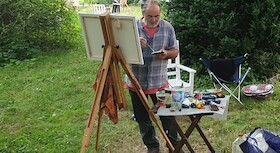 Workshop: "Unter freiem Himmel" - Malen mit Acryl an der Staffelei mit Frank Toussaint