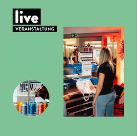 VERANSTALTUNG: Lange Shoppingnacht - Stickaktion - Hugendubelbeutel besticken
