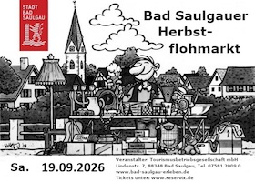 Großer Bad Saulgauer Herbstflohmarkt Samstag 19.09.2026
