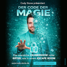 Cody Stone präsentiert: DER CODE DER MAGIE - Die interaktive Zaubershow voller Rätsel wie in einem Escape Room