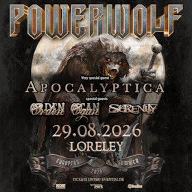 POWERWOLF - European Summer 2026 - mit Apocalyptica, Orden Ogan, Serenity