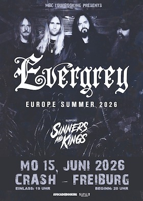 EVERGREY - Support: SINNERS AND KINGS