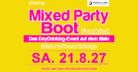 Mixed Party Boot Frankfurt - Das Daydrinking Event auf dem Main