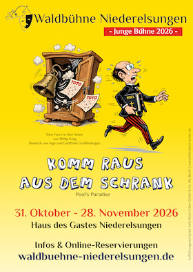 „Komm raus aus dem Schrank“ - Eine Farce in 3 Akten von Philip King - Deutsch von Inge &Gottfried Greiffenhagen