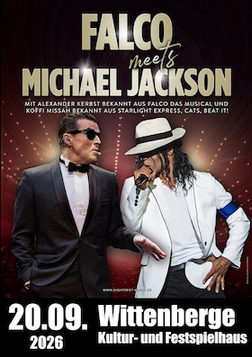 Falco meets Michael Jackson - Show - mit Falco-Darsteller Alexander Kerbst und MJ-Performer Koffi Missah