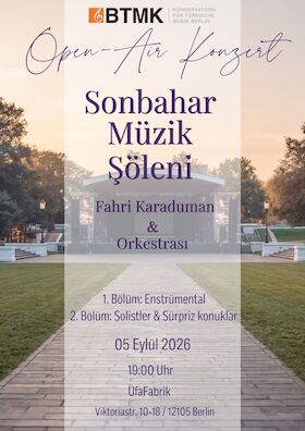 BTMK Konservatorium für türkische Musik Berlin - Sonbahar Müzik Şöleni