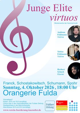 Junge Elite - virtuos - Meisterwerke der Kammermusik