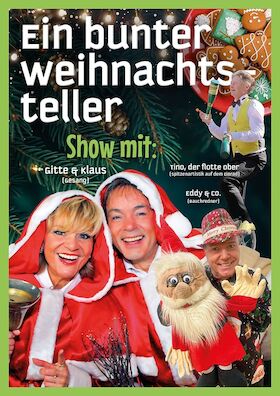 Ein bunter Weihnachtsteller