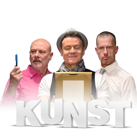 Kunst - Komödie von Yasmina Reza - mit Jim Phetterplace, Lars Ruth, Anselm Wittenstein