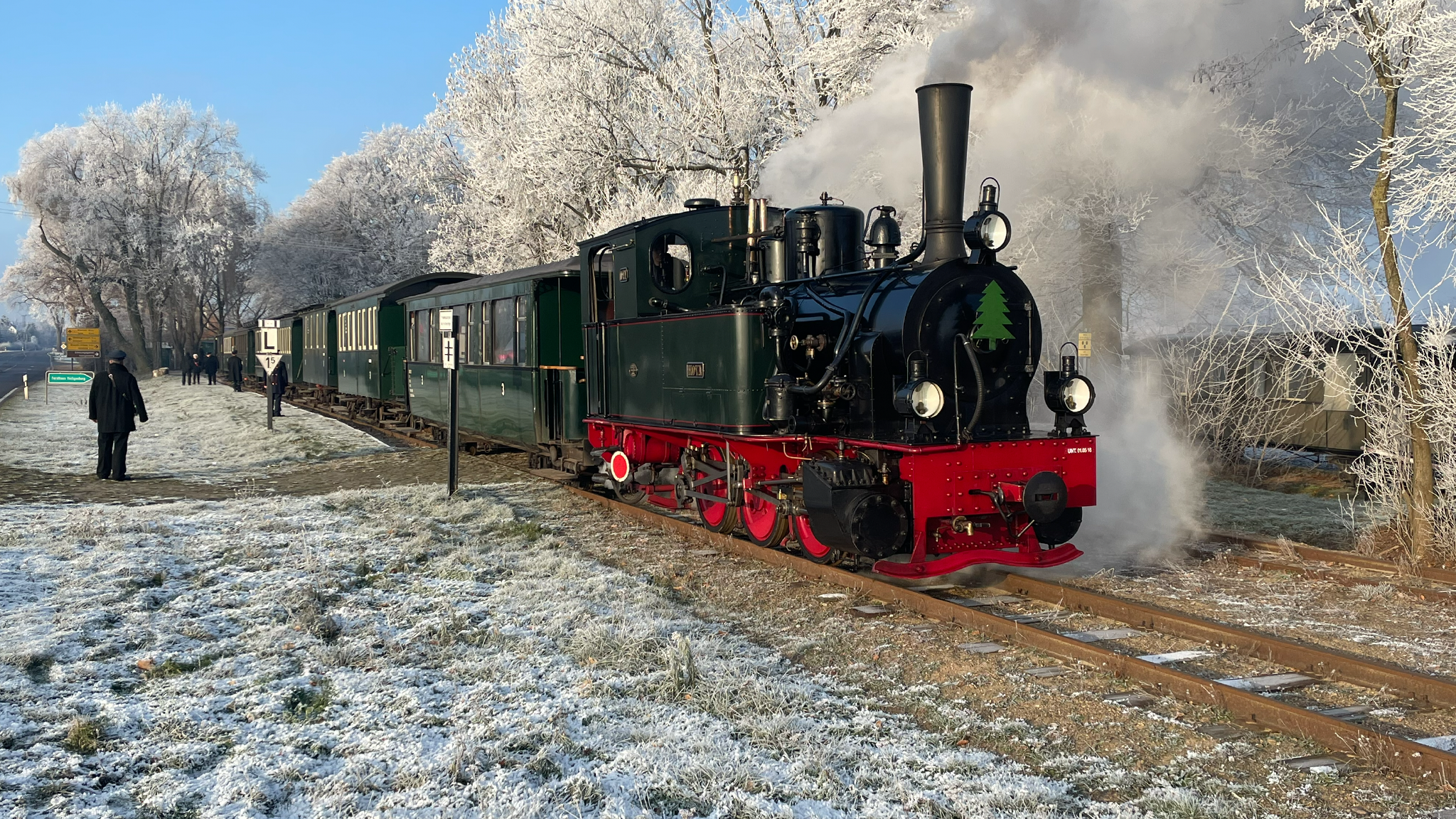 Nikolausfahrt mit dem Dampfzug (Hin- und Rückfahrt)