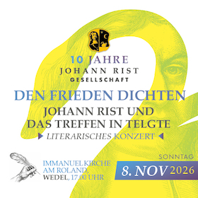 Den Frieden dichten – Johann Rist und das Treffen in Telgte