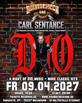 CARL SENTANCE – A Night of Dio & Rock Classics - (ex-) Nazareth Sänger performt DIO & weitere Klassiker