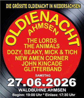 OLDIENACHT Ahmsen - Originalbands der 60er und 70er Jahre