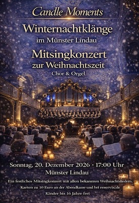 Mitsingkonzert zur Weihnachtszeit – Winternachtklänge im Münster Lindau
