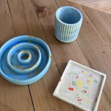Jesmonite mit Terrazzo