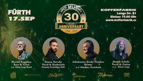 Go Music - 30 Jahre GO MUSIC – Die Kunst des musikalischen Augenblicks - diesmal mit Rock, Funk und Soul der unter die Haut geht