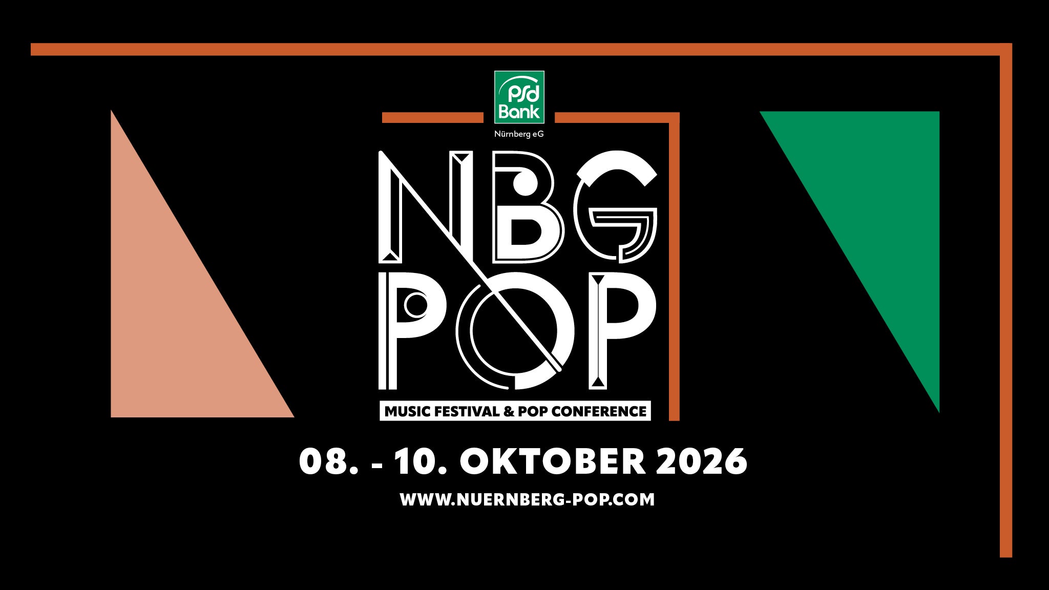 Nürnberg Pop Festival 2026 - 8. Oktober 2026 | Opening Night