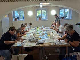 Workshop: "Faszination Aquarell" - ein Spiel von Flächen, Linien und Farben