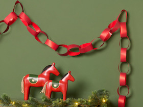 Weihnachtsbasteln: Weihnachtsbaumkette