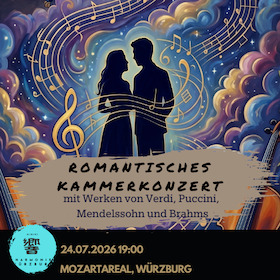Romantisches Kammerkonzert mit Werken von Verdi, Puccini, Mendelssohn und Brahms