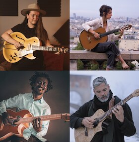Nacht der Gitarren 2026 mit Minnie Marks (Australia), Roxane Elfasci (France), Niwel Tsumbu (Congo) & André Cavalcante (Brazil)
