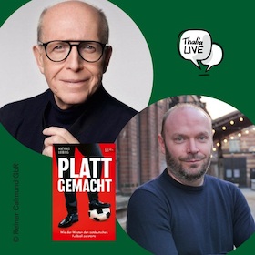 Book Talk zu „Plattgemacht“ mit Mathias Liebing im Gespräch mit Reiner Calmund