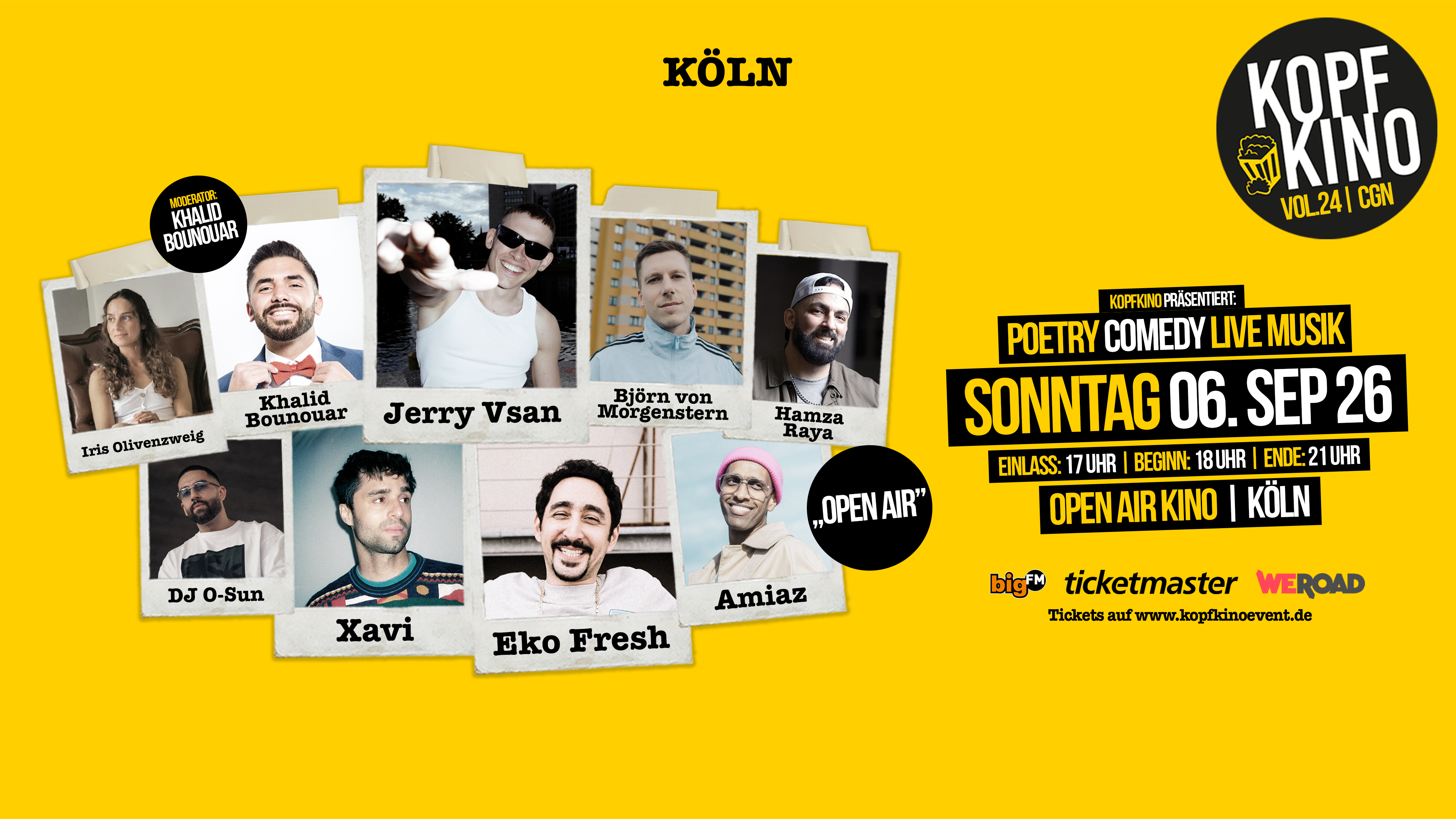 Kopfkino Vol.24: Comedy • Poetry • Live Musik "Open Air"
