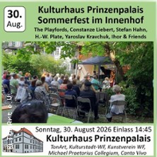 Sommerfest Kulturhaus Prinzenpalais