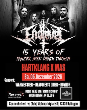 Hartklang X Mas mit Endlevel, Dead Men‘s Diner, Warmes Bier, Ruynor
