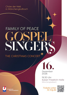 Chöre der Welt in Mönchengladbach - Weihnachtskonzert mit den Family of Peace Gospel Singers