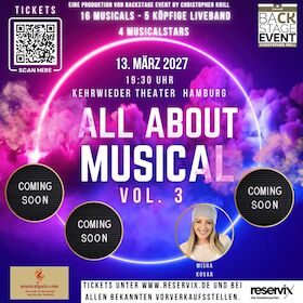 All About Musical VOL. 3 - mit Misha Kovar; weitere Darsteller werden wöchentlich bekannt gegeben!