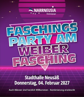 NARRNEUSIA Faschingsparty am Weiberfasching