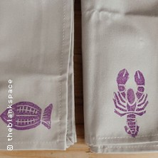 Stempel und Textildruck