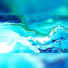 Acrylic Pouring: Das Meer.