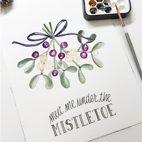 Handlettering-Workshop - Kreative Weihnachtsgrüße gestalten
