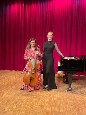 Kammerkonzert mit Cellistin Sanja Božena Uhde und Pianistin Anastasiia Mordasova - „Tänze und Dialoge: Konzert mit Violoncello und Klavier“