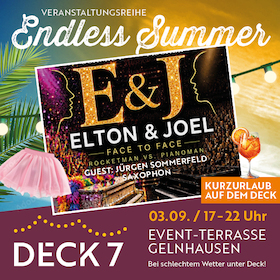 Prämiere: Elton & Joel - Face to Face meets Summertime auf dem Deck 7