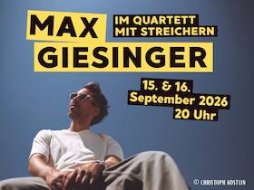Max Giesinger - im Quartett mit Streichern