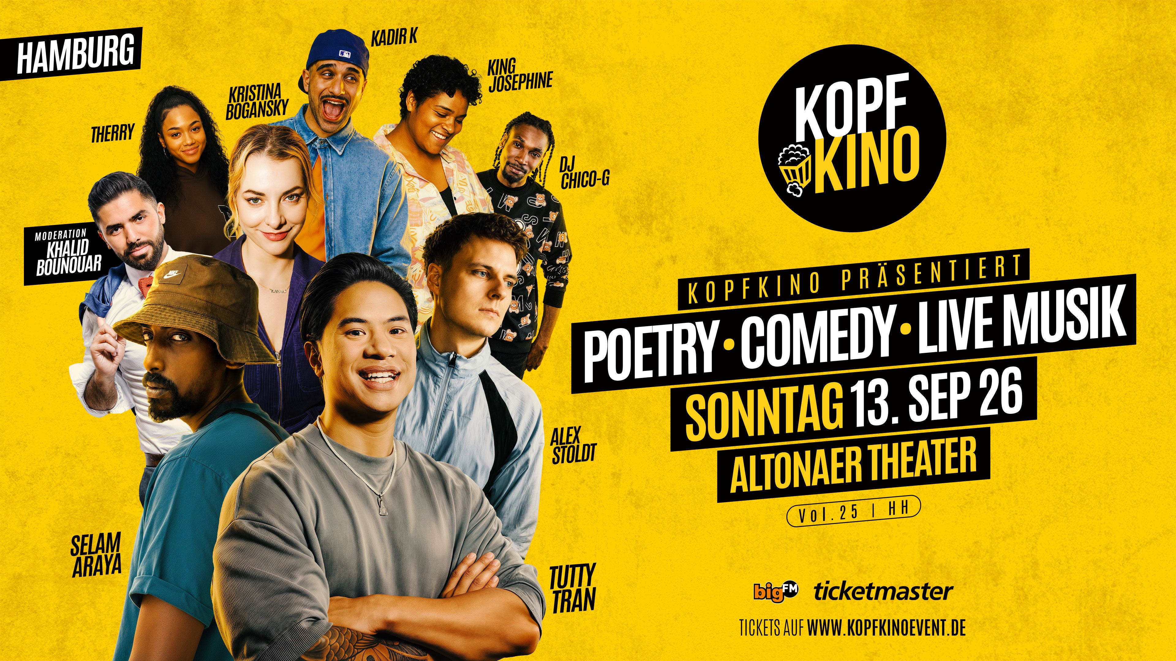 Kopfkino Vol.25: Poetry • Comedy • Live Musik