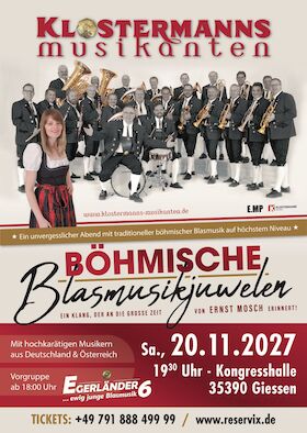 Böhmische Blasmusikjuwelen - Das Blasmusik-Highlight in Mittelhessen