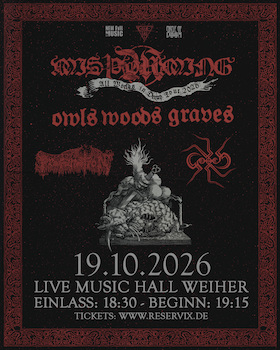 MISþYRMING + OWLS WOODS GRAVES + PROFANATION + GORRCH - All Worlds in Decay European Tour