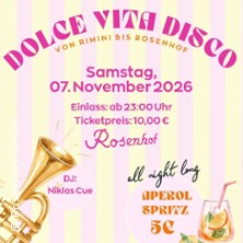 Dolce Vita Disco - mit DJ Niklas Cue