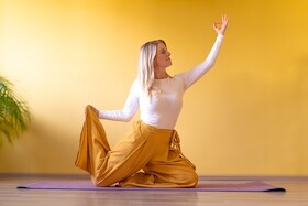 Yoga in der Buchhandlung