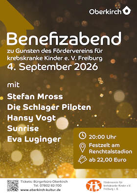 Benefizkonzert zu Gunsten des Fördervereins für krebskranke Kinder e.V.