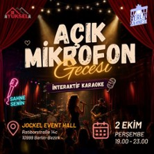 Berlin Sahnesi Open Mic Gecesi